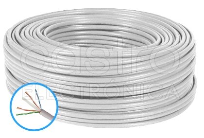 Bobine Cabo U/UTP Cat. 6 Cinza (100 mts) - EQUIP