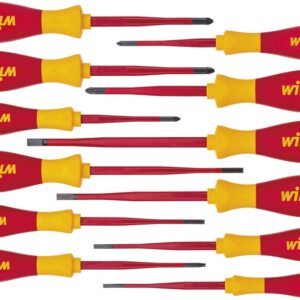 Conjunto de 12x Chaves Fendas / Cruz (Isoladas) - WIHA