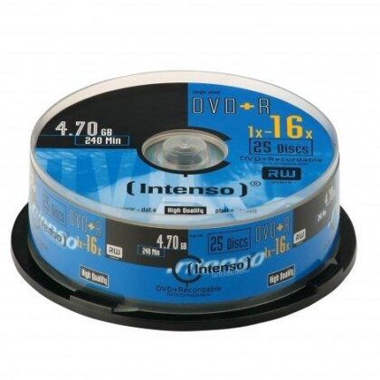 Pack 16x DVD+R 4,7GB - INTENSO