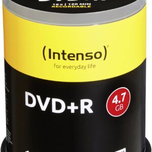 Pack 100x DVD+R 4,7GB 16X - INTENSO