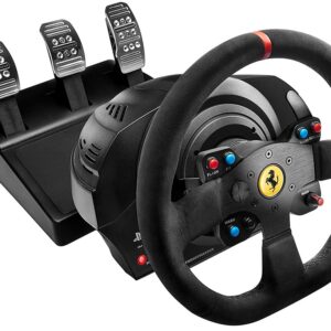 Volante T300 Ferrari Integral Alcantara Edition PS4/ PS3/ PC (Preto) - THRUSTMASTER