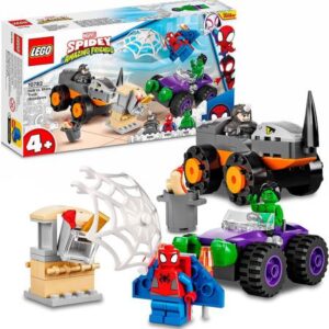 LEGO Marvel Spider-Man Confronto de Camiões Hulk vs. Rhino - 10782