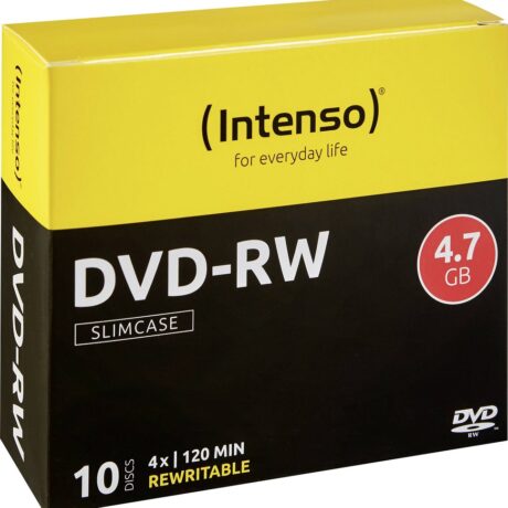 Pack 10x DVD-RW 4,7GB 4x - INTENSO