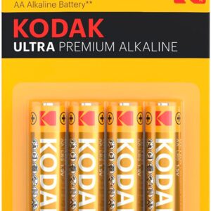 Blister 4 Pilhas Ultra Premium Alcalinas 1,5V LR06 AA - KODAK