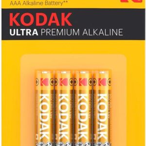 Blister 4 Pilhas Ultra Premium Alcalinas 1,5V LR03 AAA - KODAK