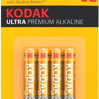 Blister 4 Pilhas Ultra Premium Alcalinas 1,5V LR03 AAA - KODAK