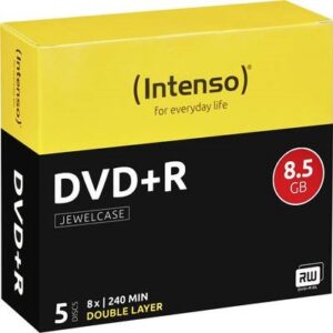 Pack 5x DVD+R Double Layer 8.5GB - INTENSO
