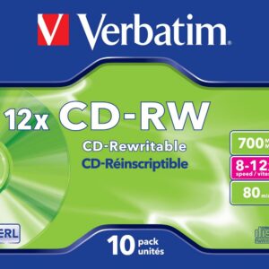 Pack 10x CD-RW 12x 700MB - VERBATIM