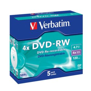 Pack 5x DVD-RW 4x 4.7GB - VERBATIM
