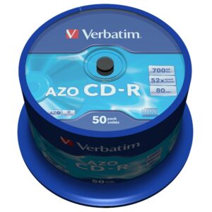 Pack 50x CD-R AZO Crystal 700MB - VERBATIM