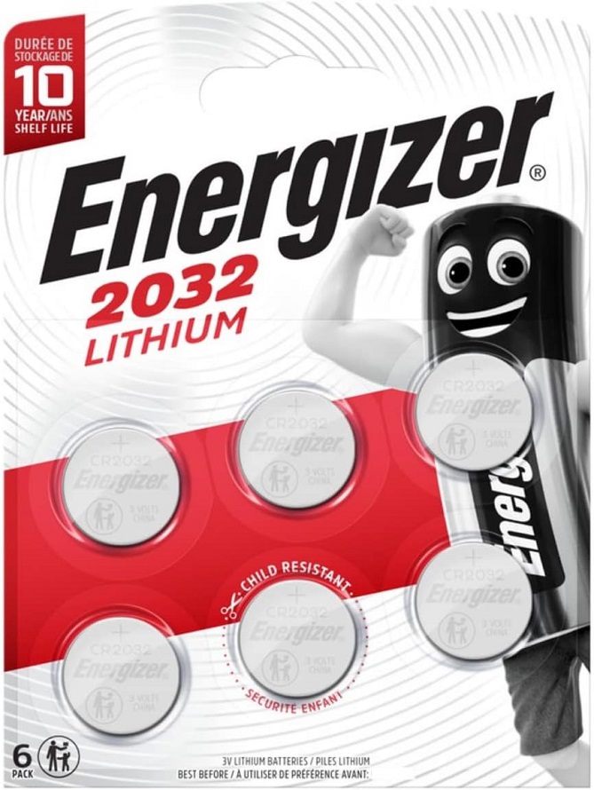 Blister 6x Pilhas Lithium 3V CR2032 - ENERGIZER