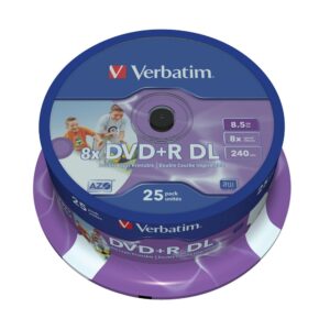 Pack 25x DVD+R DL 8.5GB - VERBATIM