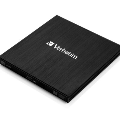 Drive Óptico Externo Blu-Ray RW Slimline Preto - VERBATIM