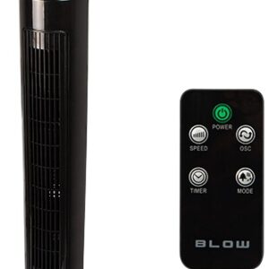 Ventoinha de Torre LCD 3 Velocidades 90W (Preto) - BLOW