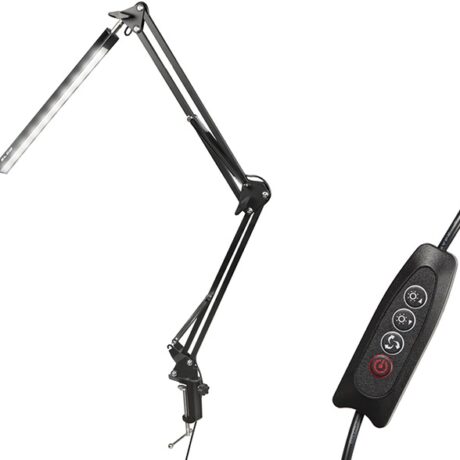 Candeeiro Flexível de Secretária USB LED 12W LB-07 (Preto) - BLOW