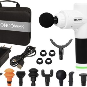 Pistola de Massagem Wave 4000 + Acess?rios (Branco) - BLOW