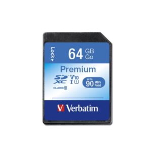 Cart?o de Mem?ria SDXC 64GB (Classe 10) - VERBATIM