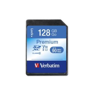 Cart?o de Mem?ria SDXC 128GB (Classe 10) - VERBATIM