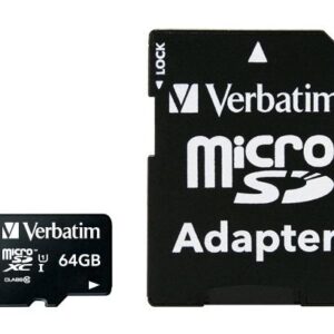 Cartão de Memória MicroSDXC Premium 64 GB Class 10 - VERBATIM