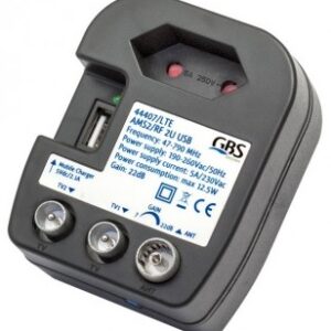 Amplificador Interior VHF/UHF LTE (22dB) 2 Saídas c/ USB - GBS
