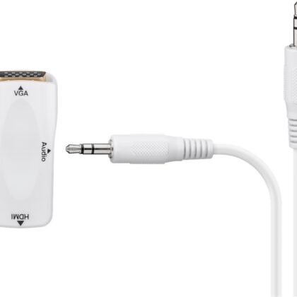 Conversor HDMI - VGA + Audio c/ Cabo Jack 3,5mm Stéreo - GOOBAY