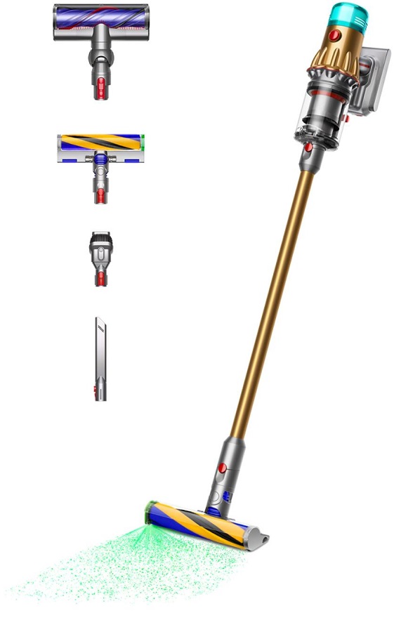 Aspirador Vertical 2-EM-1 V12 Detect Slim Absolute (Dourado) - DYSON