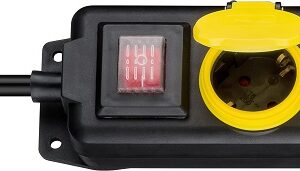 Extens?o Tripla 3x 1,5mm c/ Protec??o de Mola IP44 (1,5 mts) - NIMO