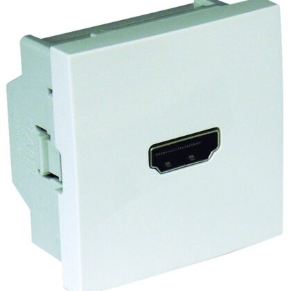 Tomada HDMI Ligação Parafuso - 2 Módulos (Branco) - EFAPEL 45436 SBR