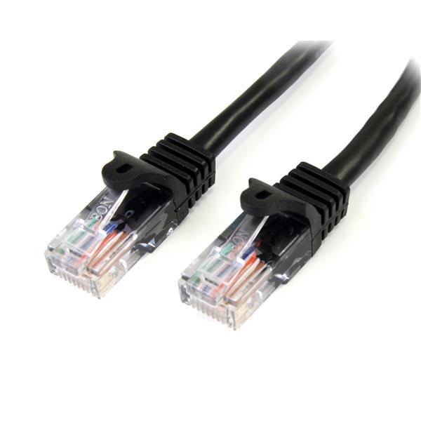Cabo de Rede Cat5e U/UTP Preto (10 mts) - STARTECH