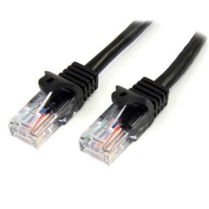 Cabo de Rede RJ45 Cat5e U/UTP Preto (3 mts) - STARTECH