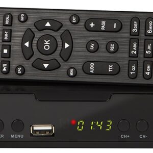 Receptor TDT Full HD DVB-T/T2 H.265 HEVC Display/Bot?es Frontais - BLOW
