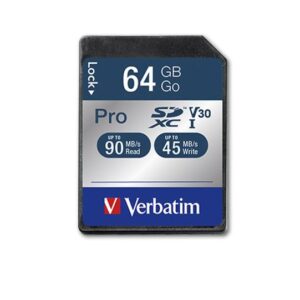 Cart?o de Mem?ria SDXC 64GB (Classe 10) - VERBATIM