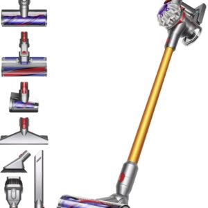 Aspirador Vertical V8 Absolute s/ Fios 21.6V 115AW (Prateado/Amarelo) - DYSON