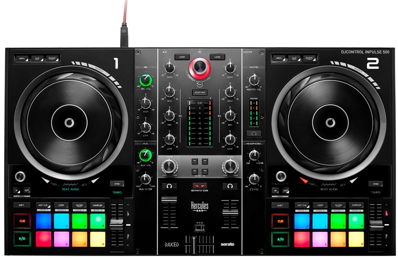 Controlador DJ Inpulse 500 (Preto) - HERCULES