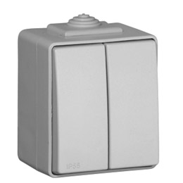 Comutador de Lustre Cinz. 16A 250V S?rie Estanque48 - EFAPEL