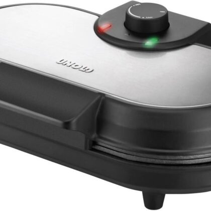 Máquina de Crepes 1000W (Preto/Inox) - UNOLD