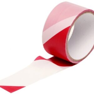 Fita de Barramento/Alerta/Perigo (Vermelho/Branco) 48mm 25 mts - KINZO