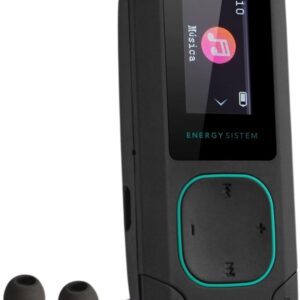 Leitor Jade MP3 c/ Bluetooth e Clip (Preto) - ENERGY SISTEM