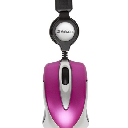 Rato Go Mini USB Óptico 1000 DPI (Rosa) - VERBATIM
