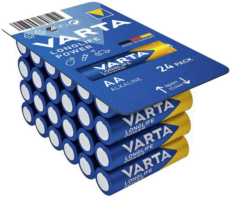Pack 24x Pilhas 1,5V Alcalinas LR6 AA - VARTA