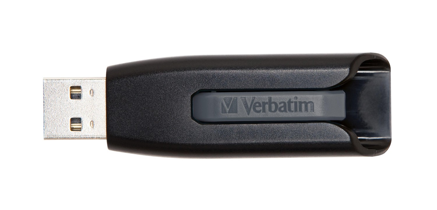 Pen V3 USB 16GB 3.0 (3.1 Gen 1) Preto/Cinzento - VERBATIM