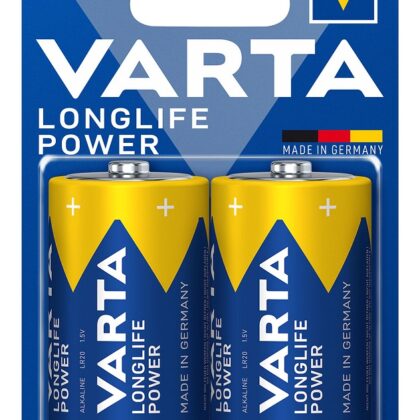 Blister de 2 Pilhas Alcalinas High Energy D LR20 - VARTA