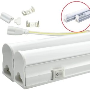 Armadura LED T5 16W 220V CCT 3000~6000k IP20 1600Lm Opalina c/ Interruptor (1,20 mts)
