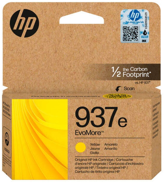 Tinteiro Original EvoMore 937e XL (Amarelo) - HP