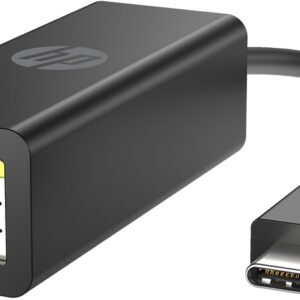 Adaptador de Rede USB-C p/ Ethernet Gigabit RJ45 c/ LED de Estado (Preto) - HP