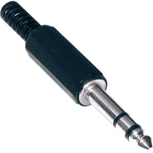 Ficha Jack 6,3mm Stereo Plástico