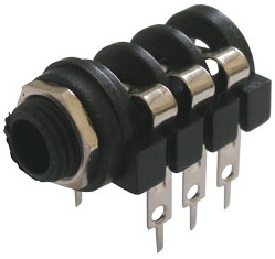 Ficha Jack 6,3mm St?reo de Painel Circ. Fechado