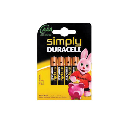 Pilhas Duracell AAA (Pack - 4 Pilhas)