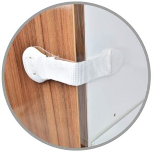 Pack 2x Bloqueios Segurança Ajustáveis p/ Portas - GSC