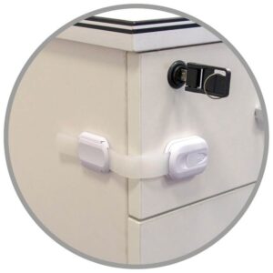 Pack 3x Bloqueios Segurança Ajustáveis p/ Portas - GSC